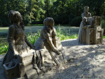 zandsculpturen in tuinen Kasteel Warmelo